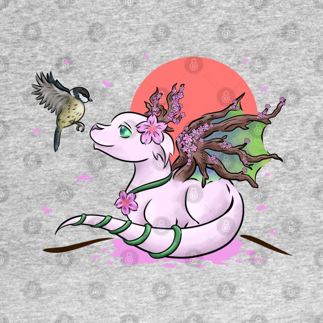 Japanese Spring Dragon | Cute Dragon by Shirin Illustration